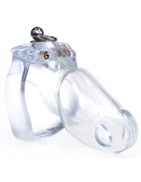 Cage de chasteté Dick Off 10 x 3cm Transparent