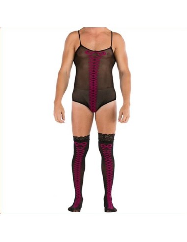 Body et Bas imprimés VITTORIA - Noirs