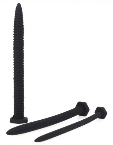 Lot de 3 tiges à urètre silicone 14.5cm - Diamètres 6 à 13mm