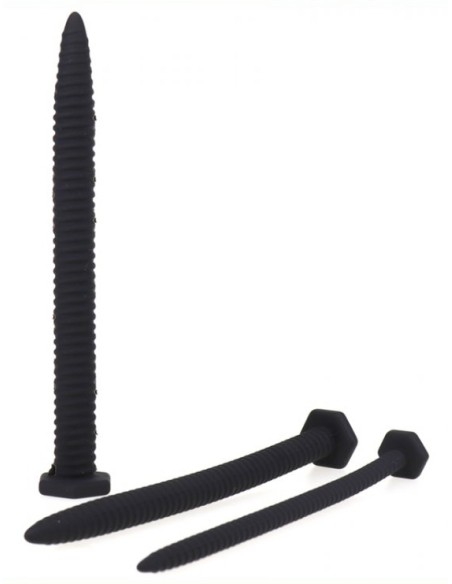 Lot de 3 tiges à urètre silicone 14.5cm - Diamètres 6 à 13mm Lot de 3 tiges à urètre silicone 14.5cm - Diamètres 6 à 13mm
