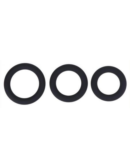 Set de 3 cockrings en silicone