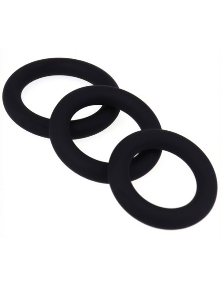 Set de 3 cockrings en silicone