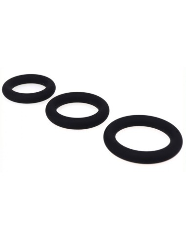 Set de 3 cockrings en silicone