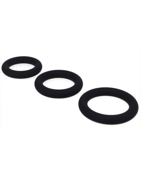 Set de 3 cockrings en silicone