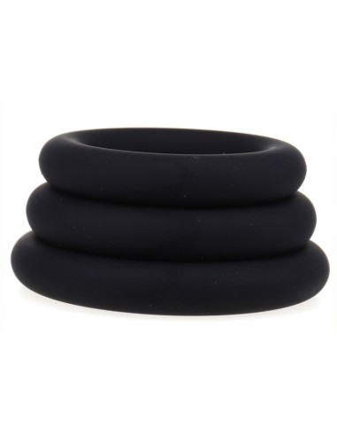 Set de 3 cockrings en silicone