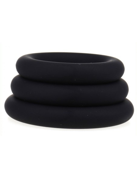 Set de 3 cockrings en silicone