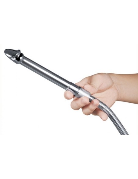 Embout de lavement anal Chromium 14 x 3cm Embout de lavement anal Chromium 14 x 3cm