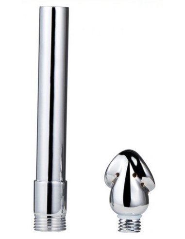 Embout de lavement anal Chromium 14 x 3cm