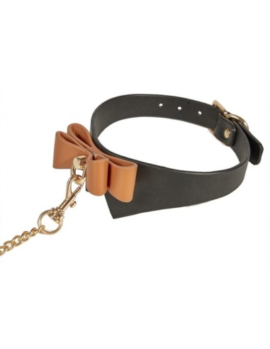 Collier et Laisse Butler Noir et Marron