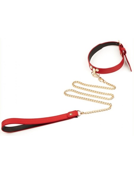 Collier-Laisse Master Me Rouge