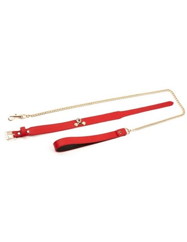 Collier-Laisse Master Me Rouge