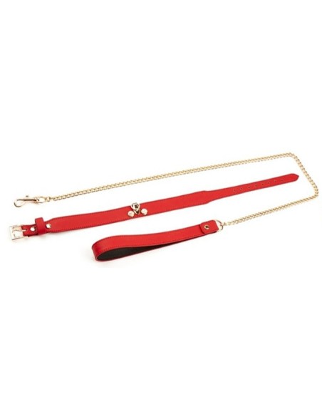 Collier-Laisse Master Me Rouge