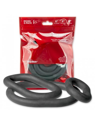 Lot 3 cockrings silicone Wrap Ultra Stretch