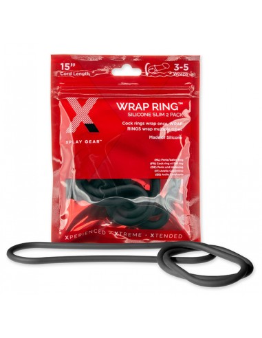 Lot de 2 cockrings silicone Wreap Ring 12.7cm à enrouler