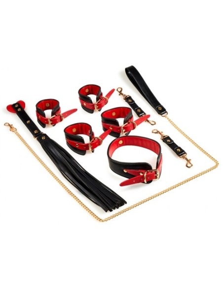 Coffret Bondage SM Naughty Noir-Rouge Coffret Bondage SM Naughty Noir-Rouge