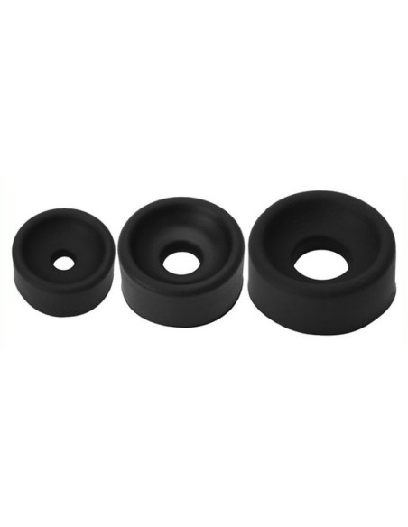 Lot de 3 manchons souples pour pompe de pénis 60mm