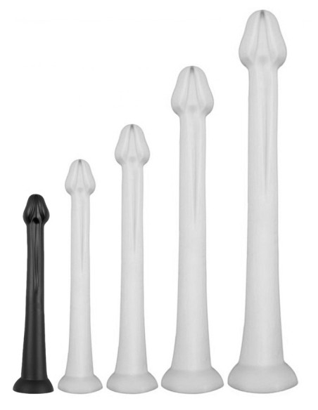 Gode Whale Dildo S 38 x 3.8cm - Pointe 3.5cm Noir