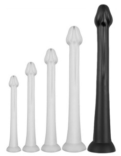 Gode long Whale Dildo XXL 55 x 7.5cm - Pointe 6.3cm Noir