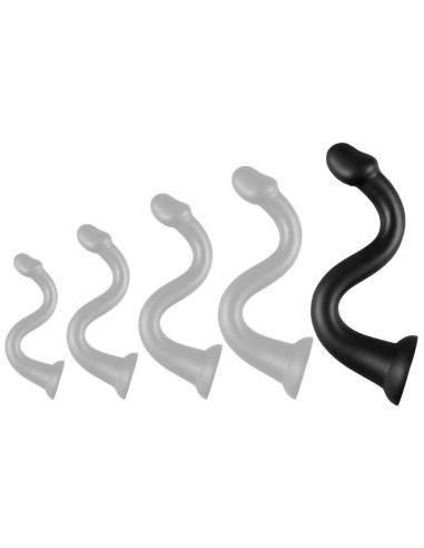 Gode long Whale Dildo XXL 55 x 7.5cm - Pointe 6.3cm Noir