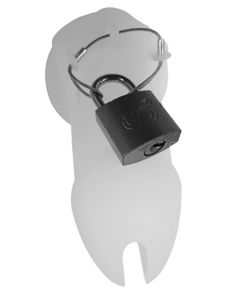 Cage de chasteté Silicone Bran 9 x 3cm Rouge