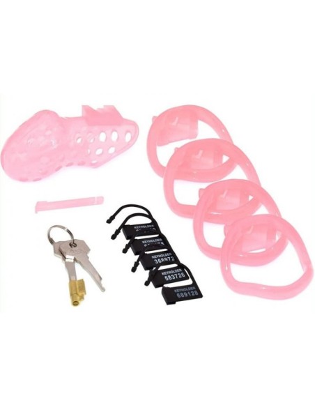 Cage de chasteté XGuard 10 x 3cm Rose
