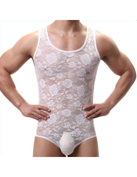 Combi Dentelle TEDDY Blanc