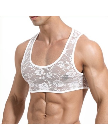 Crop Dentelle Blanc