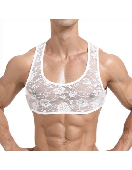 Crop Dentelle Blanc