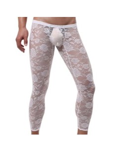 Caleçon dentelle sexy Blanc