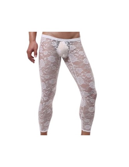 Caleçon dentelle sexy Blanc