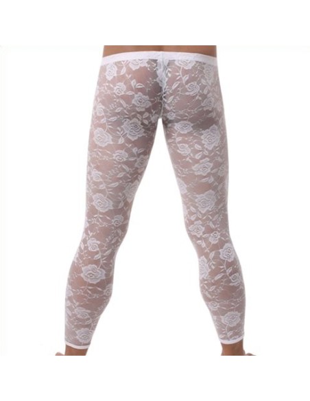 Caleçon dentelle sexy Blanc
