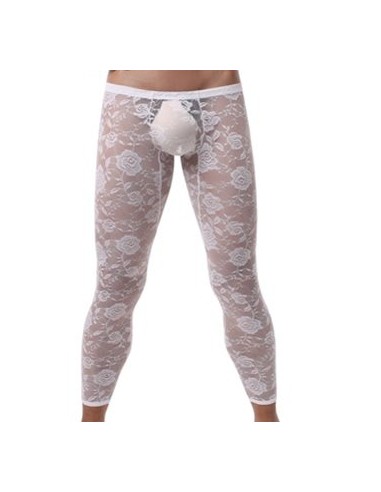 Caleçon dentelle sexy Blanc