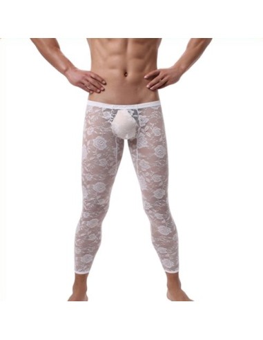 Caleçon dentelle sexy Blanc
