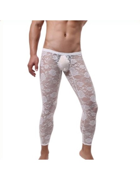 Caleçon dentelle sexy Blanc