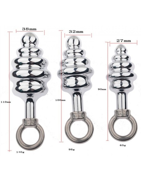 Plug en métal avec Anneau Butt Pal 6 x 2.8cm Plug en métal avec Anneau Butt Pal 6 x 2.8cm