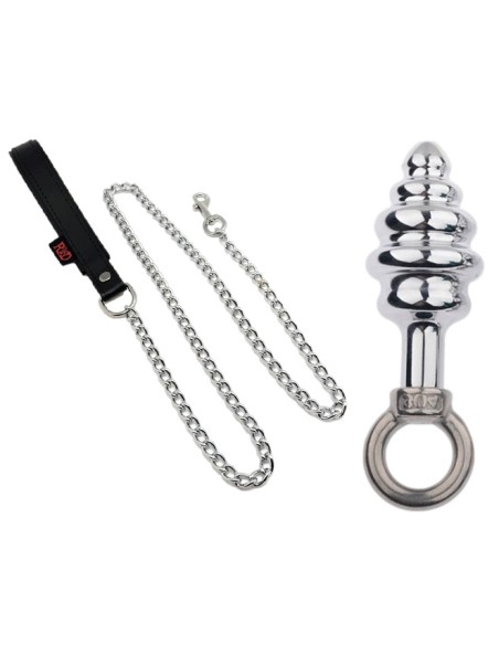 Plug en métal Butt Pal avec laisse 6 x 2.8cm Plug en métal Butt Pal avec laisse 6 x 2.8cm