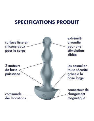 Plug vibrant Lolli 2 Satisfyer 11 x 2.5cm