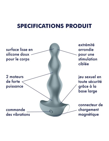 Plug vibrant Lolli 2 Satisfyer 11 x 2.5cm