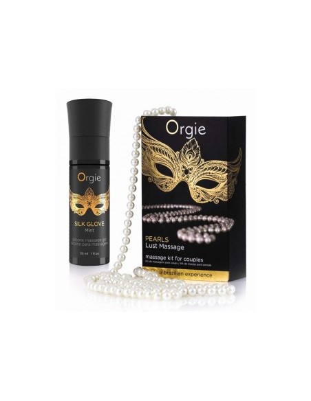 Gel de massage + collier de perles Lust Massage 30ml