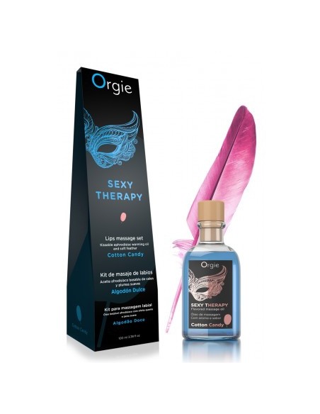Huile de massage Embrassable SEXY THERAPY Barbe à papa 100ml