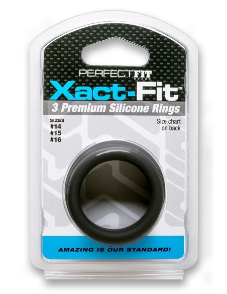Lot de 3 cockrings Xact-Fit S-M - Cockrings Flexibles - 2