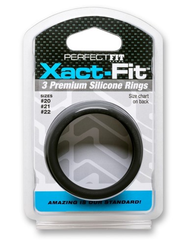 Lot 3 cockrings Xact-Fit L-XL