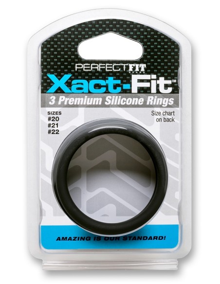 Lot 3 cockrings Xact-Fit L-XL