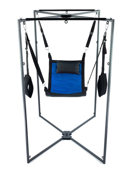 Kit Sling Tissu Carré Bleu-Noir Armature Noire Kit Sling Tissu Carré Bleu-Noir Armature Noire