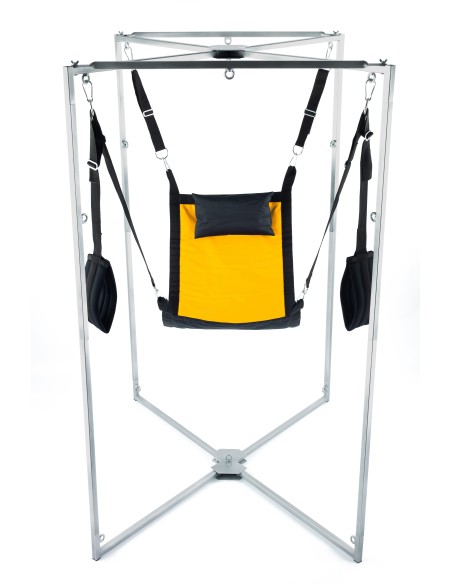 Kit Sling Tissu Carré Jaune-Noir Armature Grise Kit Sling Tissu Carré Jaune-Noir Armature Grise