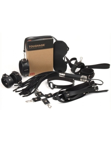 Coffret Bondage SM Obedience 10 Pièces Noir
