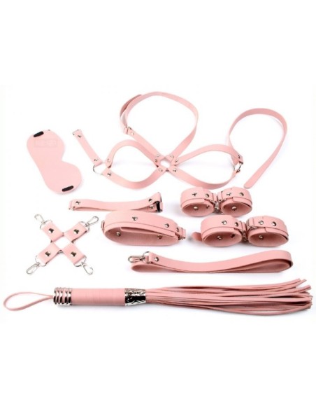 Coffret Bondage SM Obedience 10 Pièces Rose Coffret Bondage SM Obedience 10 Pièces Rose