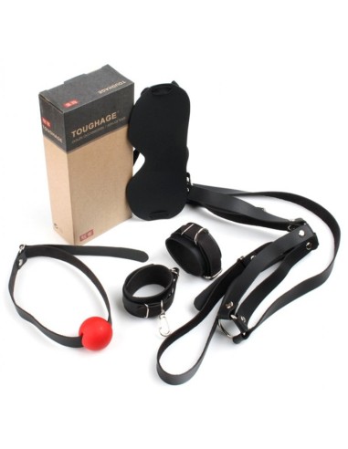 Kit d'Initiation BDSM OBEDIENCE 4 Pièces Noir