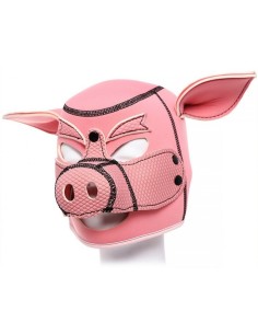 Cagoule Tête de cochon Pig Hood Rose