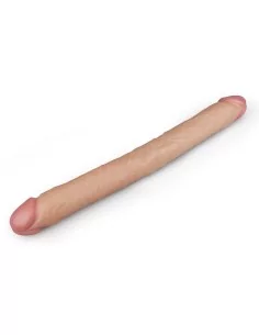 Double Dildo Realistic Slim 44 x 4.5cm